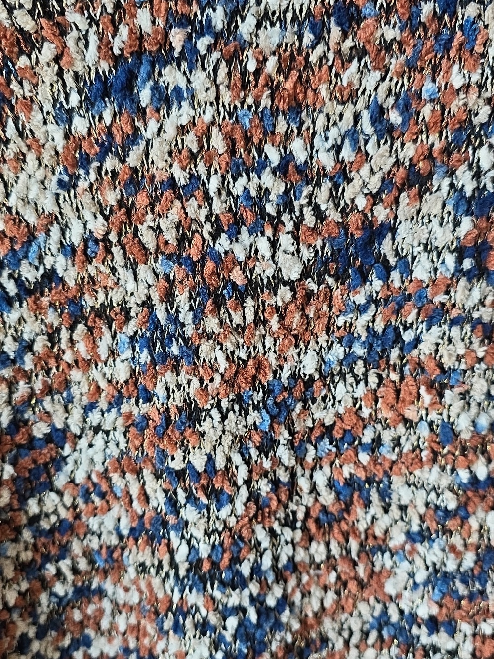 Maurices Multicolor Chunky Knit Sweater - Navy, Rust & Cream - Picture 3 of 4
